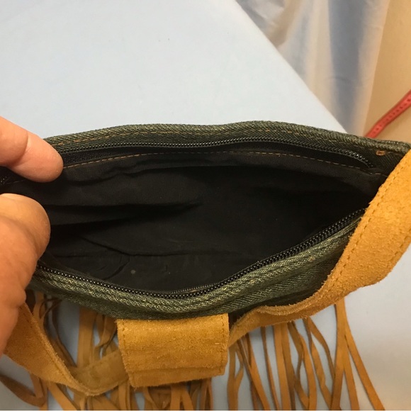 Steve Madden Denim & Leather Purse - Picture 8 of 11